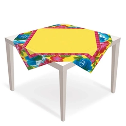 TOALHA ARRAIAL CONVIDADOS 79X79CM - 5UN