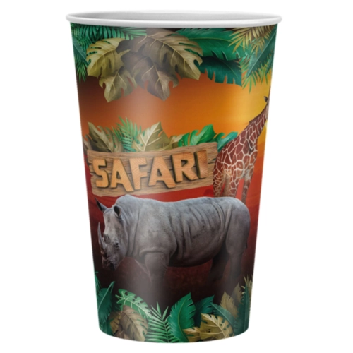 COPO PAPEL 180ML SAFARI 2 L12P10