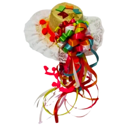 TIARA JUNINA BONECA POMPOM