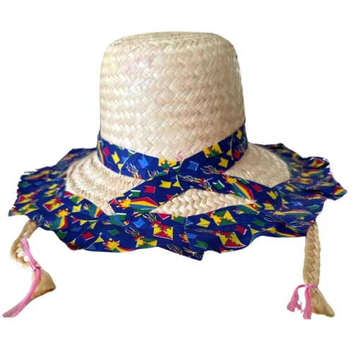 CHAPÉU ESTAMPADO E TRANÇA