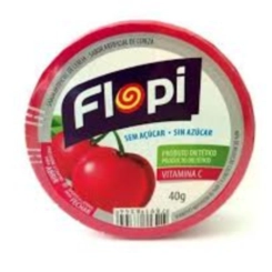 FLOREST BALA FLOPI CEREJA SEM ACUCAR 40G