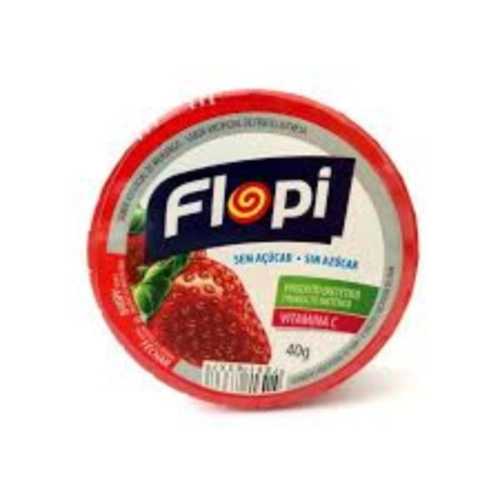 FLOREST BALA FLOPI MORANGO SEM ACUCAR 40G