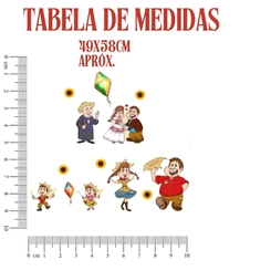 DECORAÇÃO DE PAREDE FAMILIA CAIPIRA ARRAÍA
