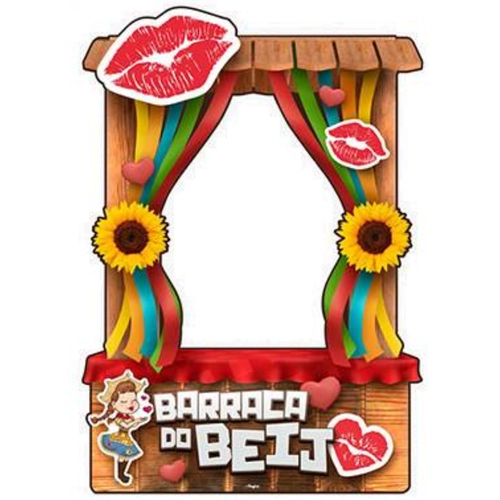 MOLDURA FOTO BARRACA BEIJO