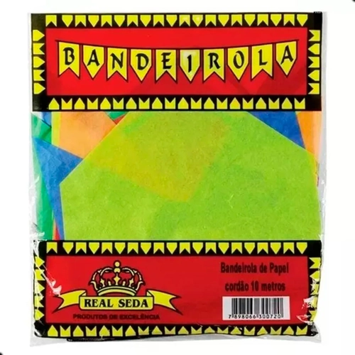 BANDEIRINHA SEDA REAL SEDA 10M