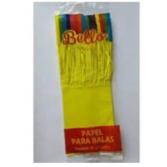 PAPEL BALA LISO AMARELO BELLO - 48 UN