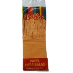 PAPEL BALA LISO LARANJA BELLO - 48 UN