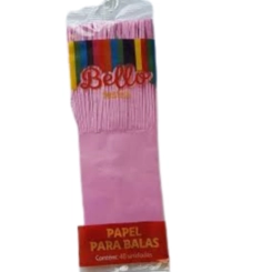 PAPEL BALA LISO ROSA CLARO BELLO UN 48