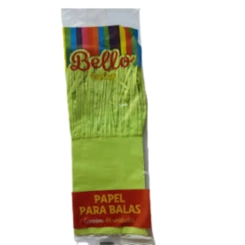 PAPEL BALA LISO VERDE LIMAO BELLO - 48 UN