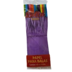PAPEL BALA LISO ROXO BELLO - 48 UN