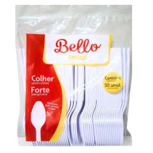 REFEICAO COLHER BRANCO BELLO - 20 UN