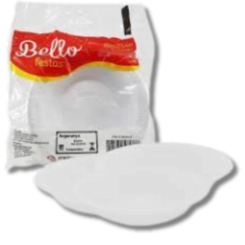 PRATO FUNDO 15CM BRANCO BELLO - 10 UN