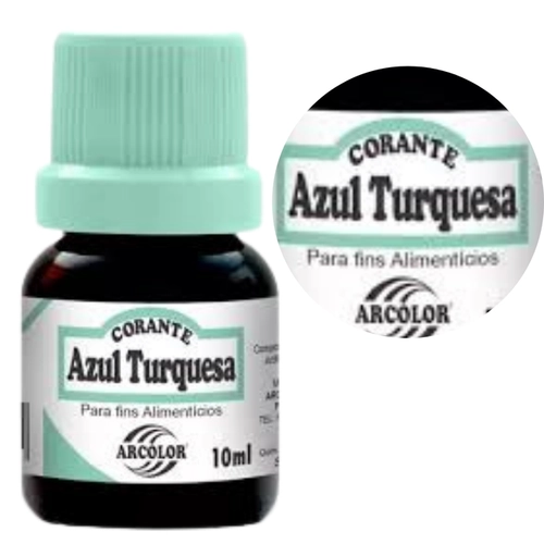 CORANTE 10ML AZUL TURQUESA