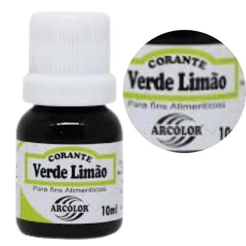 CORANTE 10ML VERDE LIMAO