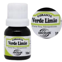 CORANTE 10ML VERDE LIMAO