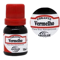 CORANTE 10ML VERMELHO