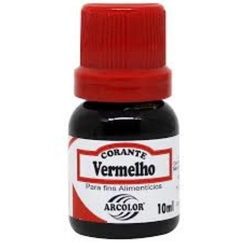 CORANTE 10ML VERMELHO