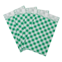 SACO PAPEL XADREZ VERDE - 50UN