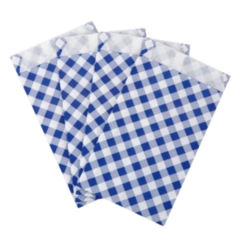 SACO PAPEL XADREZ AZUL - 50UN