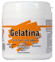 GELATINA ARCOLOR SEM SABOR 50G