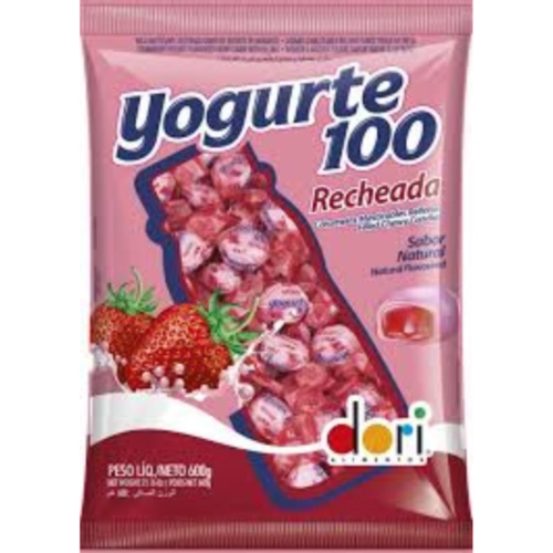 BALA YOGURTE 100 RECHEADA - 600G