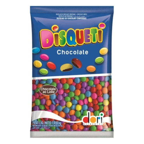 DISQUETI 1,01KG CONFEITO CHOCOLATE