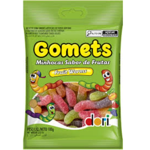 GOMETS 100G MINHOCAS DE FRUTAS