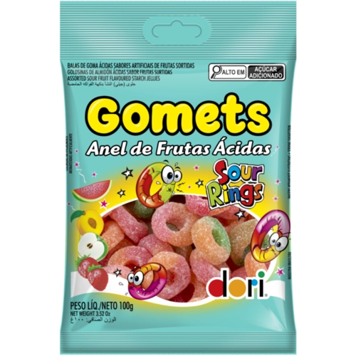 GOMETS 100G ANEL DE FRUTAS ACIDAS