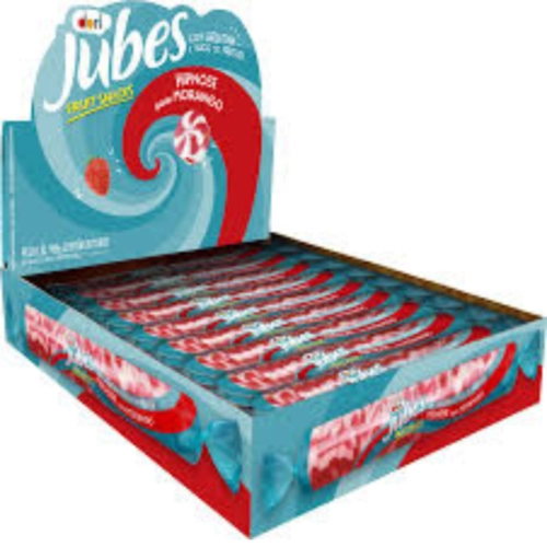 JUBES 48G FRUIT SNACKS HIP MORANGO