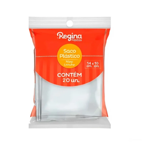 SACO PLÁSTICO MINI LANCHE - 20UN