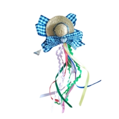 TIARA JUNINA COM MINI CHAPÉU - 12