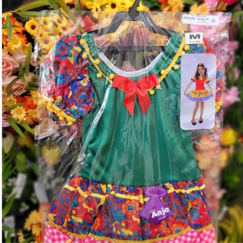 FANTASIA CAIPIRA POMPOM M FESTA JUNINA