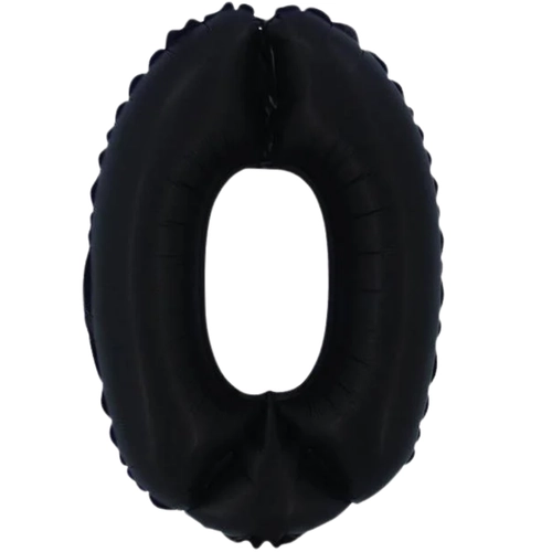 BALÃO PRETO FOSCO Nº16 NUMERO 0