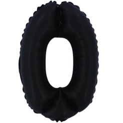 BALÃO PRETO FOSCO Nº16 NUMERO 0