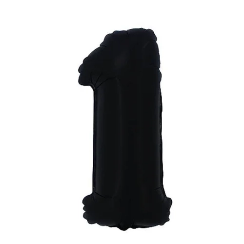BALÃO Nº16 PRETO FOSCO NUMERO 1