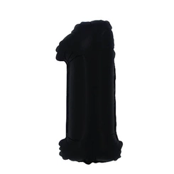 BALÃO Nº16 PRETO FOSCO NUMERO 1