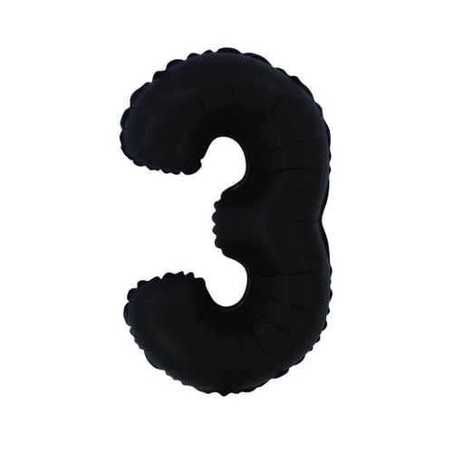 BALÃO Nº 16 PRETO FOSCO NUMERO 3