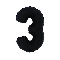 BALÃO Nº 16 PRETO FOSCO NUMERO 3