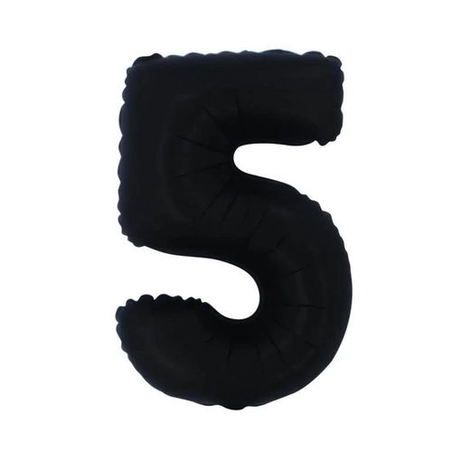BALÃO Nº 16 PRETO FOSCO NUMERO 5