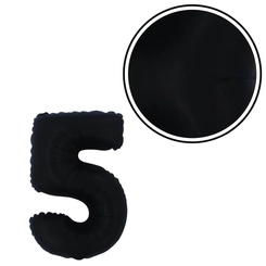 BALÃO Nº 16 PRETO FOSCO NUMERO 5