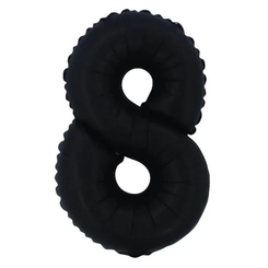 BALÃO Nº 16 PRETO FOSCO NUMERO 8