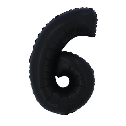 BALÃO Nº 16 PRETO FOSCO NUMERO 6
