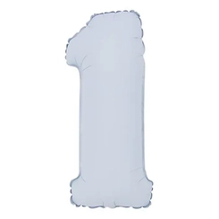 BALÃO Nº16 BRANCO FOSCO NUMERO 1