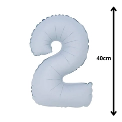 BALÃO Nº 16 BRANCO FOSCO NUMERO 2