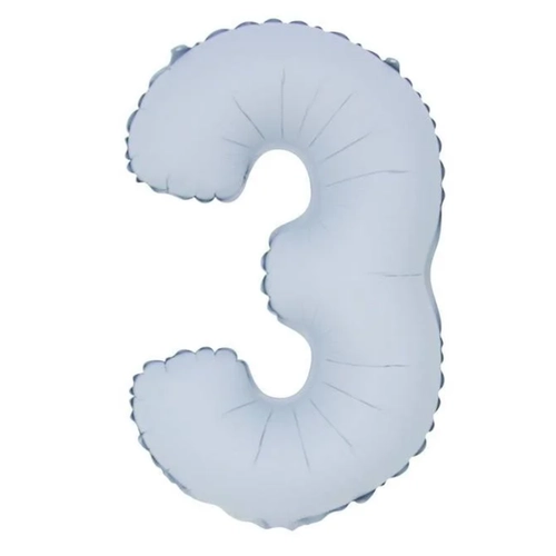 BALÃO Nº16 BRANCO FOSCO NUMERO 3
