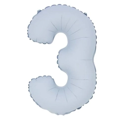 BALÃO Nº16 BRANCO FOSCO NUMERO 3