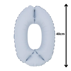 BALÃO Nº16 BRANCO FOSCO NUMERO 0