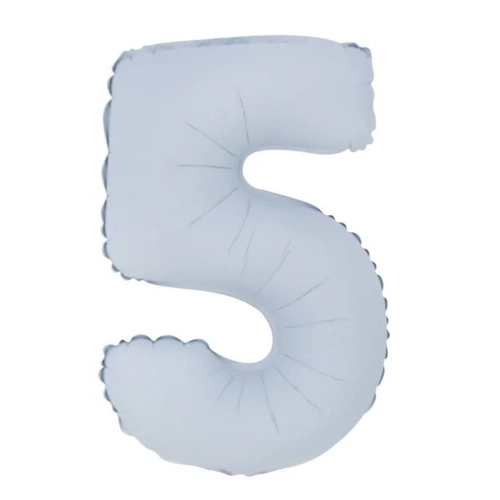BALÃO Nº16 BRANCO FOSCO NUMERO 5