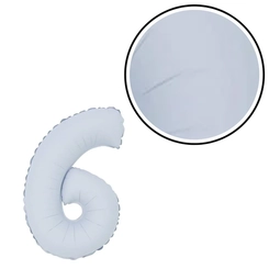 BALÃO Nº16 BRANCO FOSCO NUMERO 6