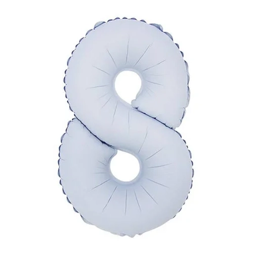 BALÃO Nº16 BRANCO FOSCO NUMERO 8